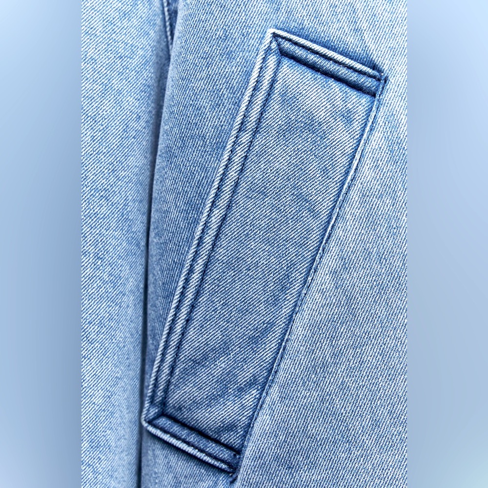 ZARA SHEARLING BIKER JACKET - Picture 7 of 8
